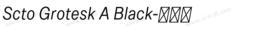 Scto Grotesk A Black字体转换 Scto Grotesk A Black字体转换